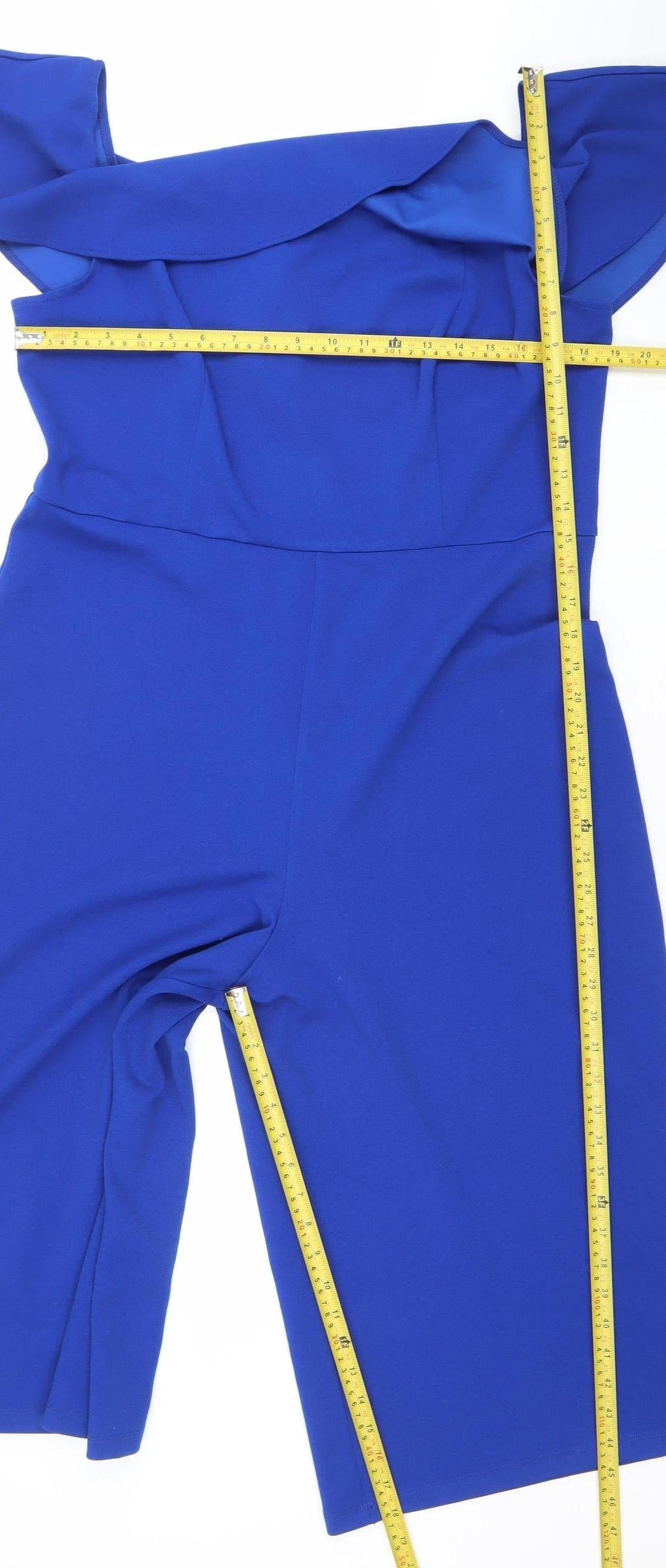 George Women’s Cobalt Blue Off Shoulder Jumpsuit UK 18