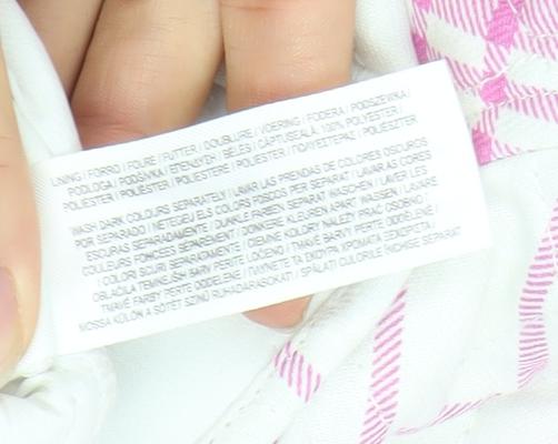 Primark Women Pink Check Quilted Long Sleeve Jacket Size 8