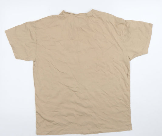 Boys UK Size 12-13 Years New Look Beige Basic T-Shirt