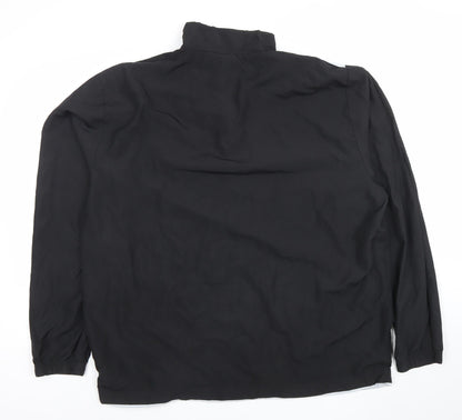 Adidas Men’s Black 1/4 Zip Lightweight Sports Jacket L