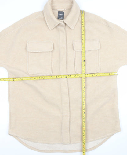 Primark Women’s Beige L Relaxed Basic Fleece Jacket