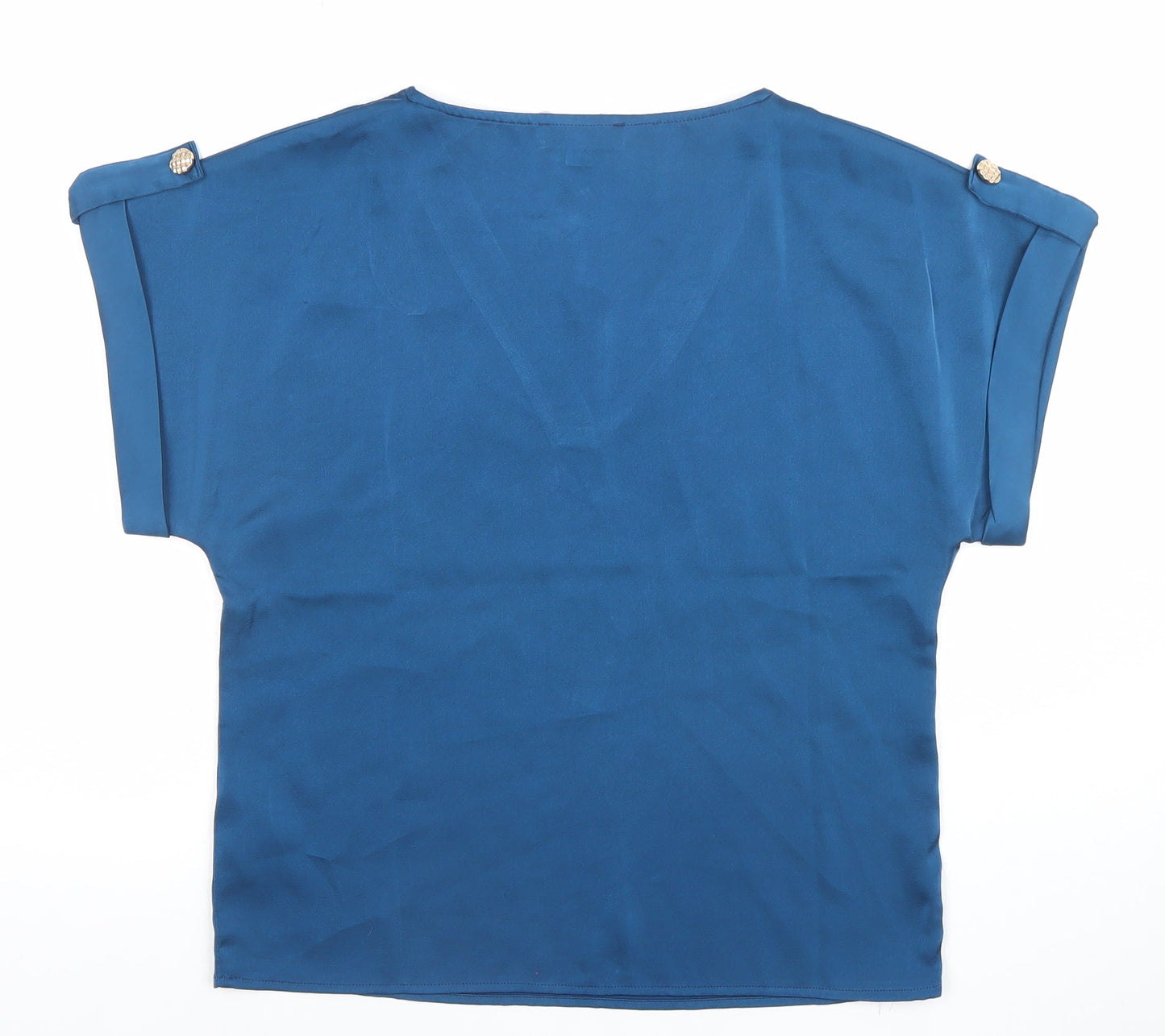 Womens UK Size 10 Emily & Me Blue Basic Blouse