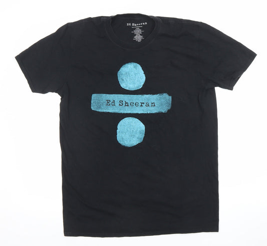 Primark Ed Sheeran Men's Black Large Cotton Band Graphic T-Shirt
