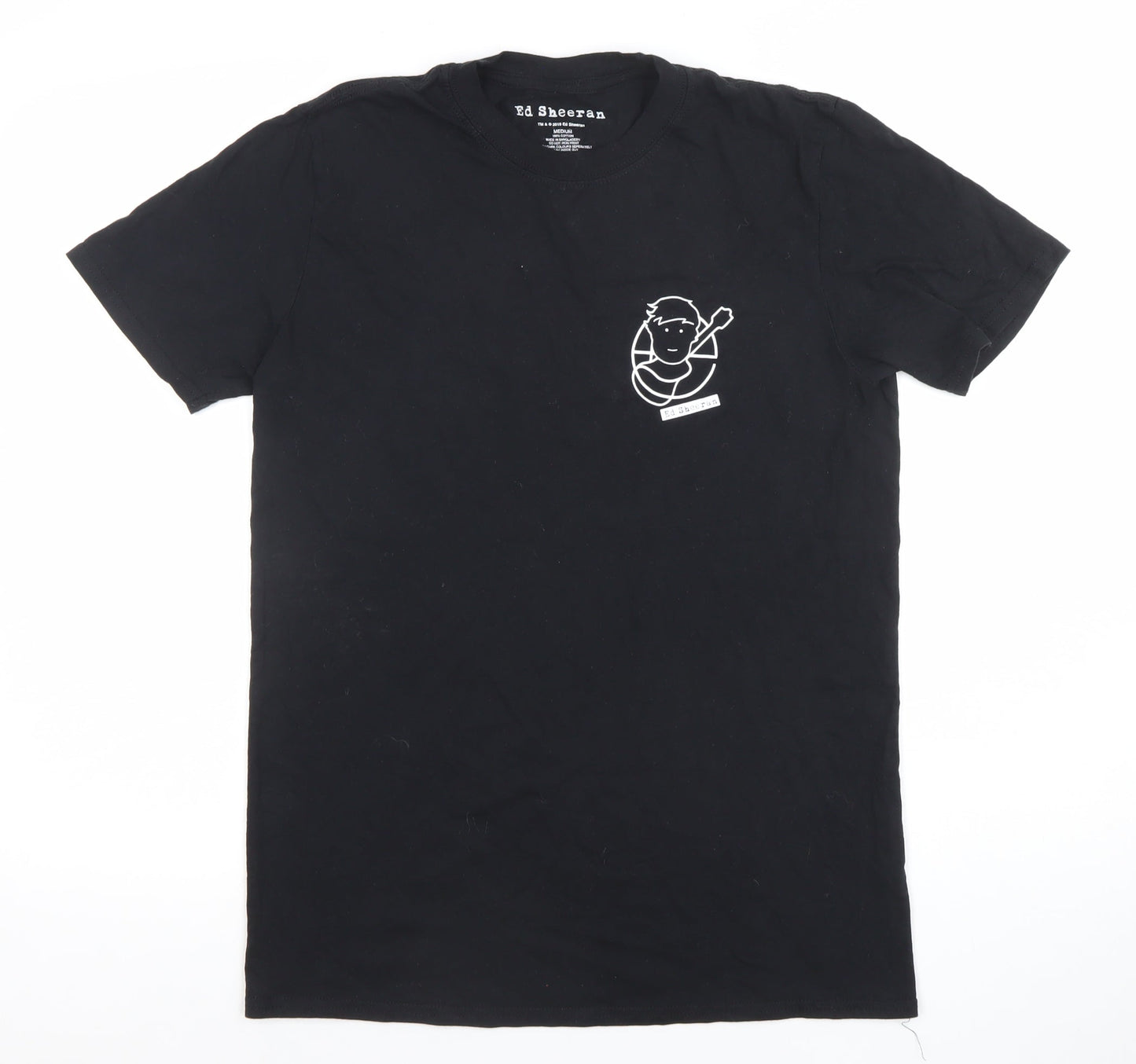 Mens UK Size M Ed Sheeran Black  T-Shirt
