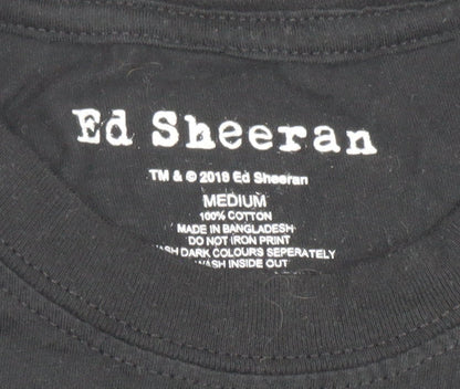 Mens UK Size M Ed Sheeran Black  T-Shirt