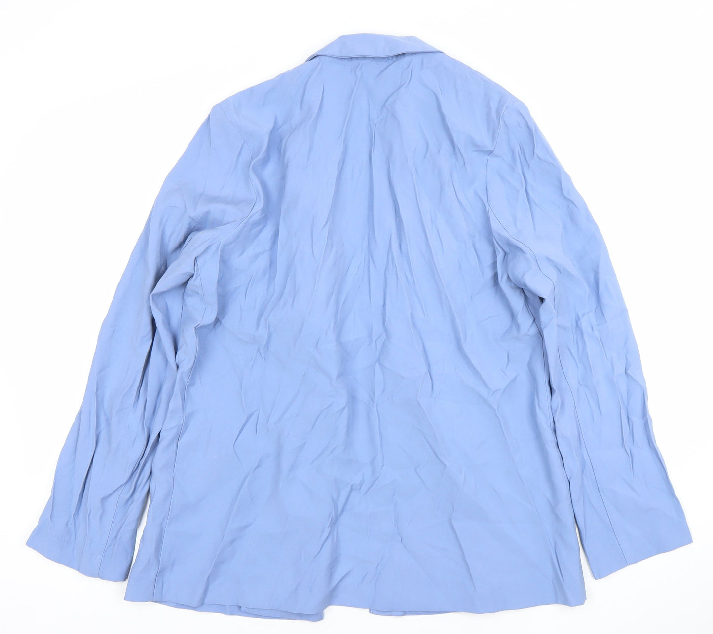 Primark Women Blue Size 12 Single-Breasted Lightweight Blazer