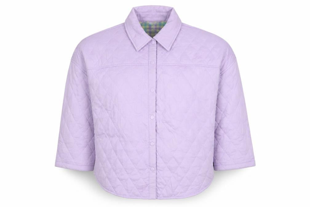 Womens UK Size 10 Primark Purple Quilted Coat