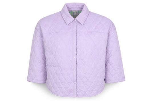 Womens UK Size 10 Primark Purple Quilted Coat