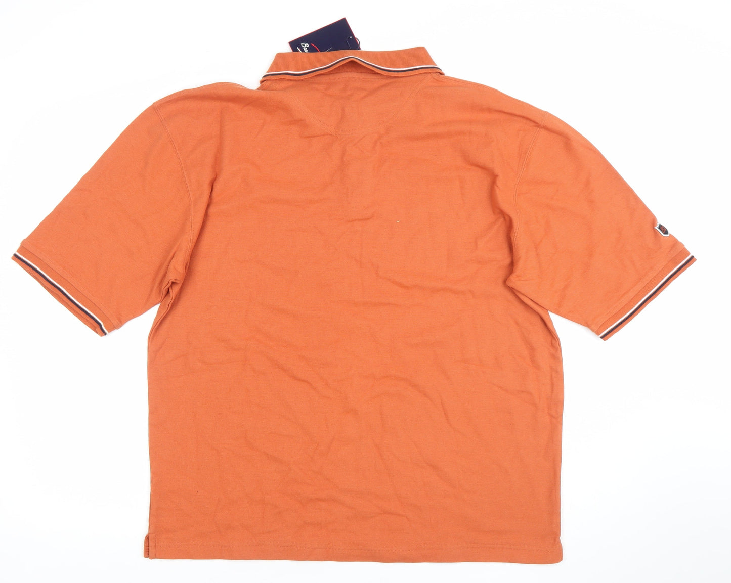 Backswing Men’s Orange XL Golf Polo Shirt Cotton Blend