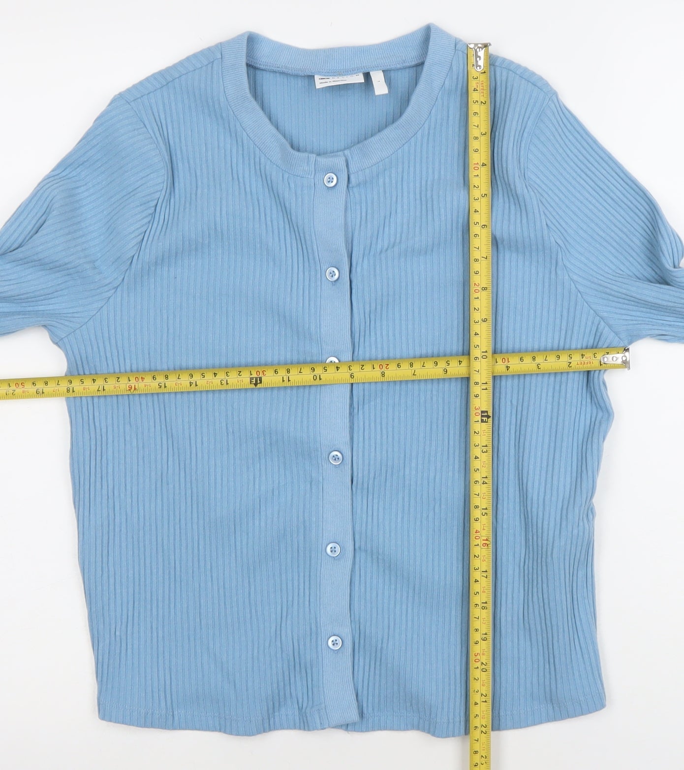 Womens UK Size L ASOS Blue Cardigan Jumper