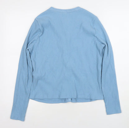 Womens UK Size L ASOS Blue Cardigan Jumper