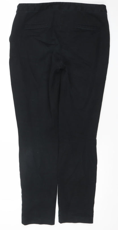 Womens UK Size 10 Dunnes Slim Fit Casual Workwear Business Black Trousers