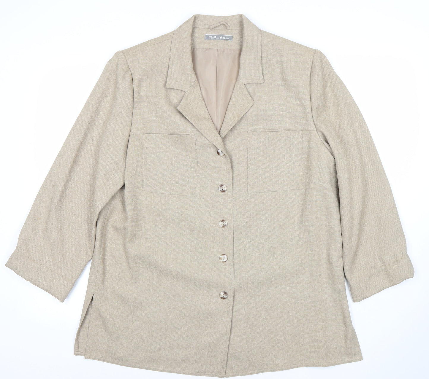 Womens UK Size 16 The Pearl Collection Regular Beige Suit Jacket