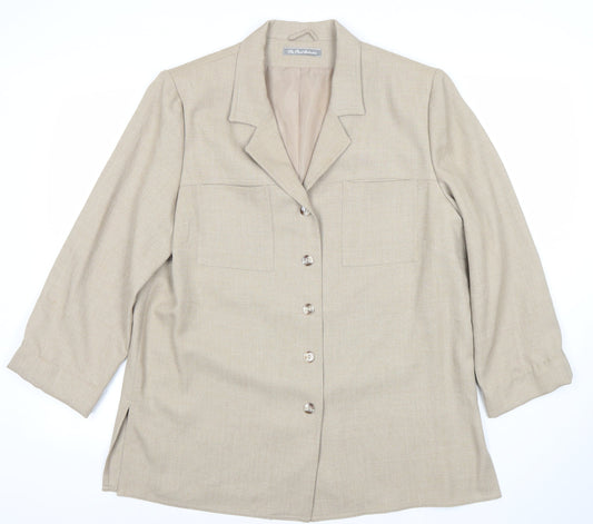 Womens UK Size 16 The Pearl Collection Regular Beige Suit Jacket