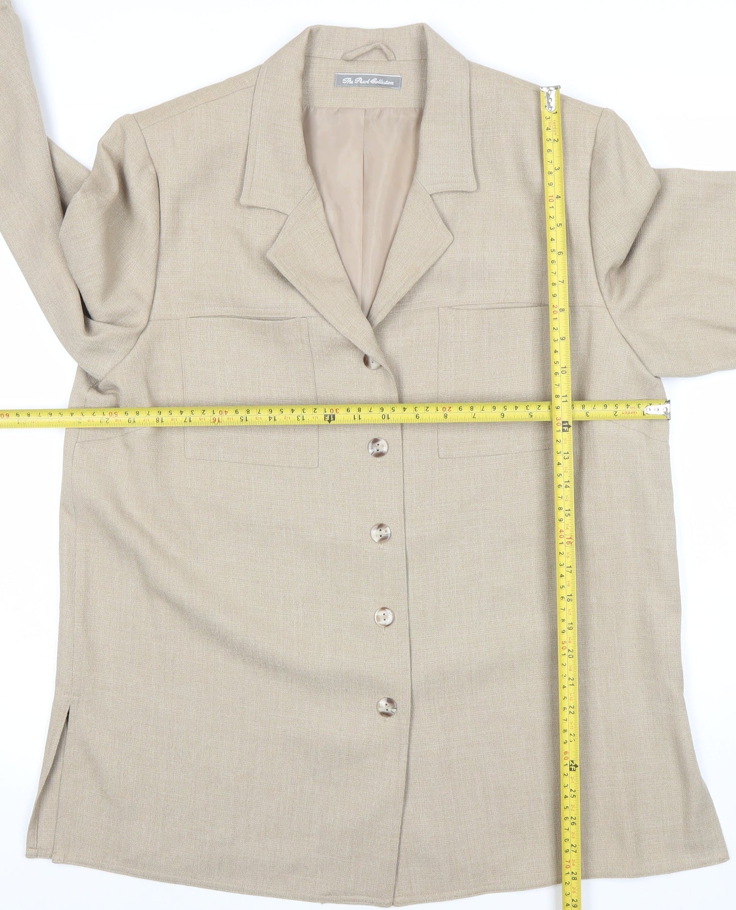 Womens UK Size 16 The Pearl Collection Regular Beige Suit Jacket