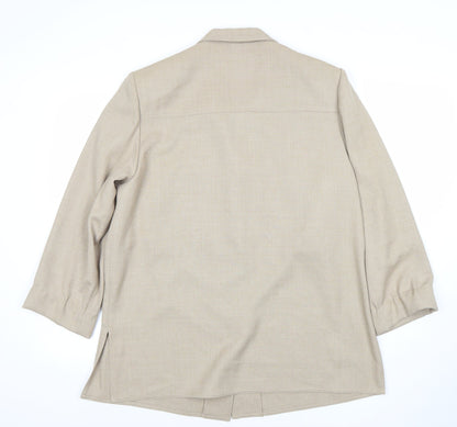 Womens UK Size 16 The Pearl Collection Regular Beige Suit Jacket