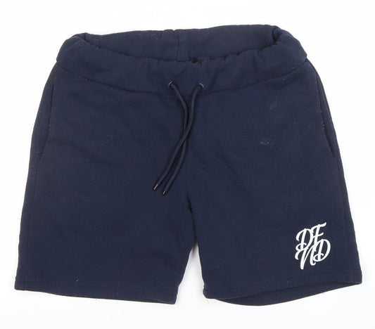 DFND Men's Blue Sweat Shorts Medium Drawstring Pockets