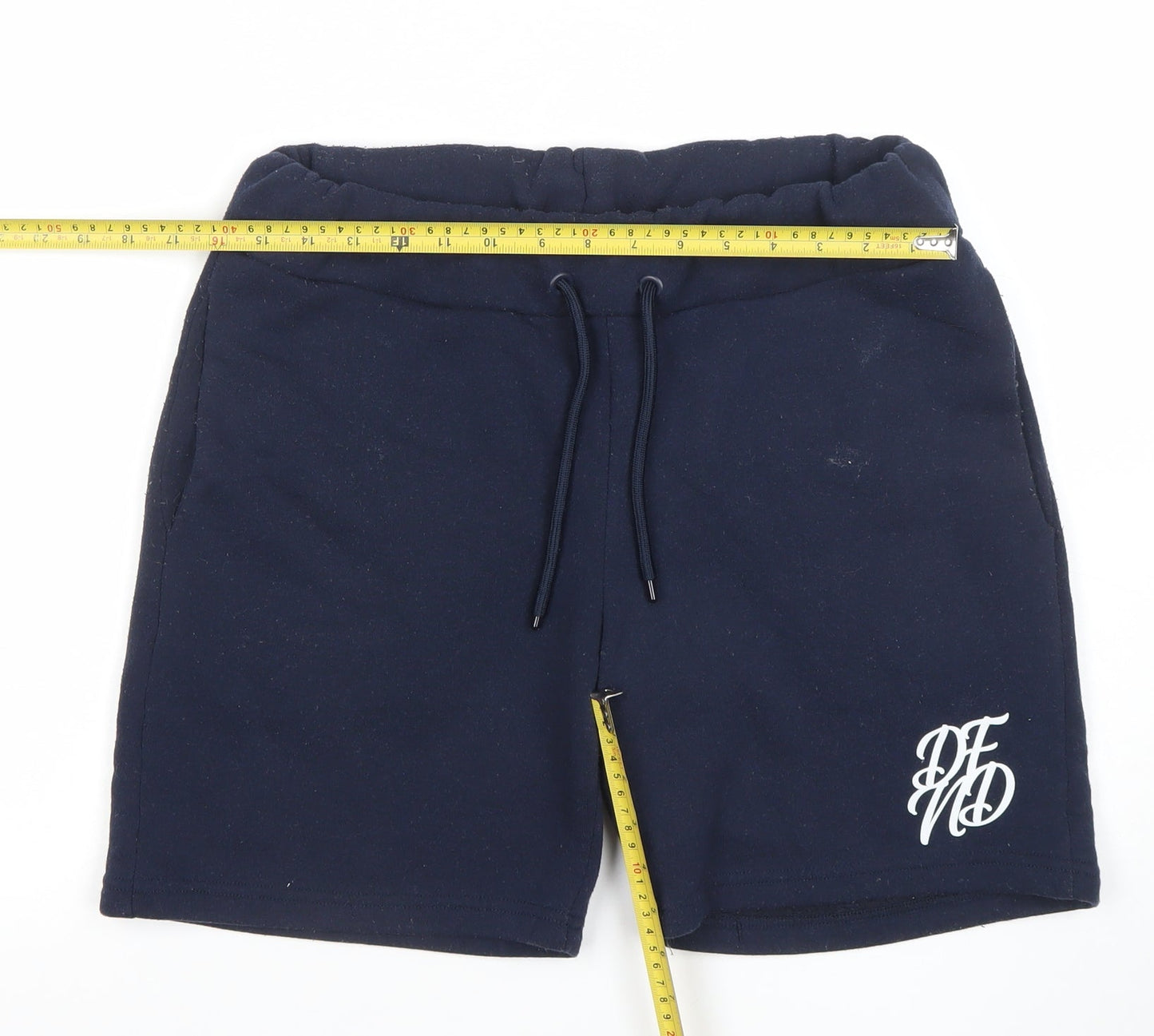 DFND Men's Blue Sweat Shorts Medium Drawstring Pockets