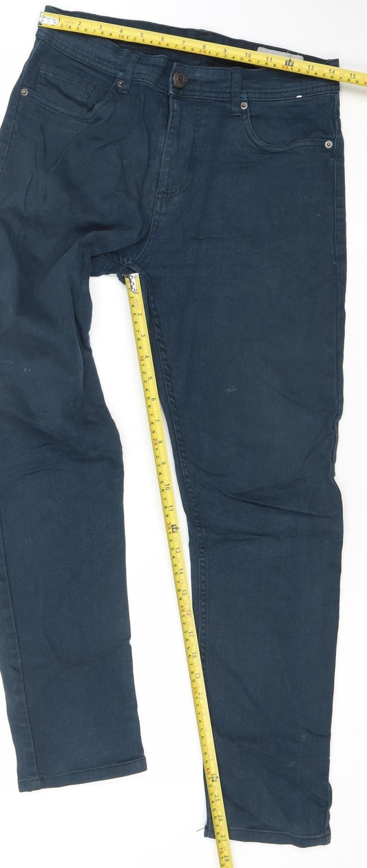 Denim Co. Men’s Blue Slim Fit Chino Trousers W30 L30