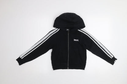 Boys UK Size 7-8 Years Lonsdale Black Track Jacket