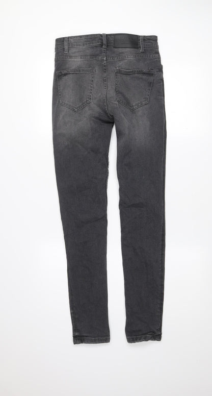 Mens UK Size 30R boohooMAN Slim Fit Skinny Grey Jeans