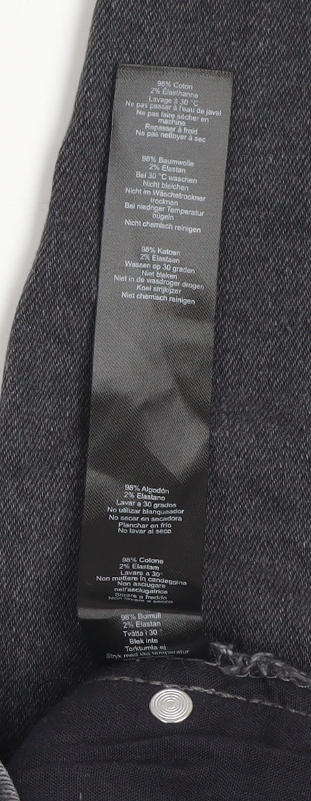 Mens UK Size 30R boohooMAN Slim Fit Skinny Grey Jeans