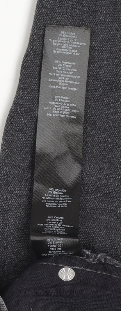 Mens UK Size 30R boohooMAN Slim Fit Skinny Grey Jeans