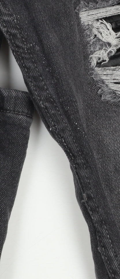 Mens UK Size 30R boohooMAN Slim Fit Skinny Grey Jeans