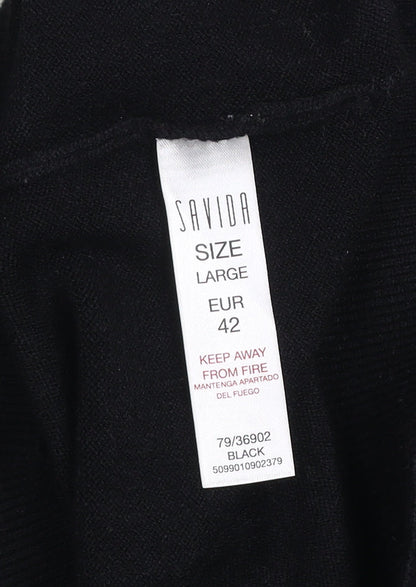 Womens UK Size L Savida Black Pullover Jumper