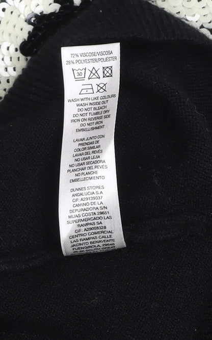 Womens UK Size L Savida Black Pullover Jumper