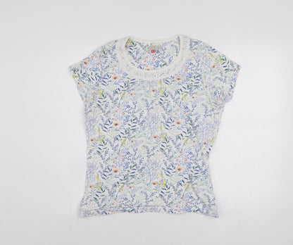 Womens UK Size 14 Brakeburn Multicoloured Basic T-Shirt