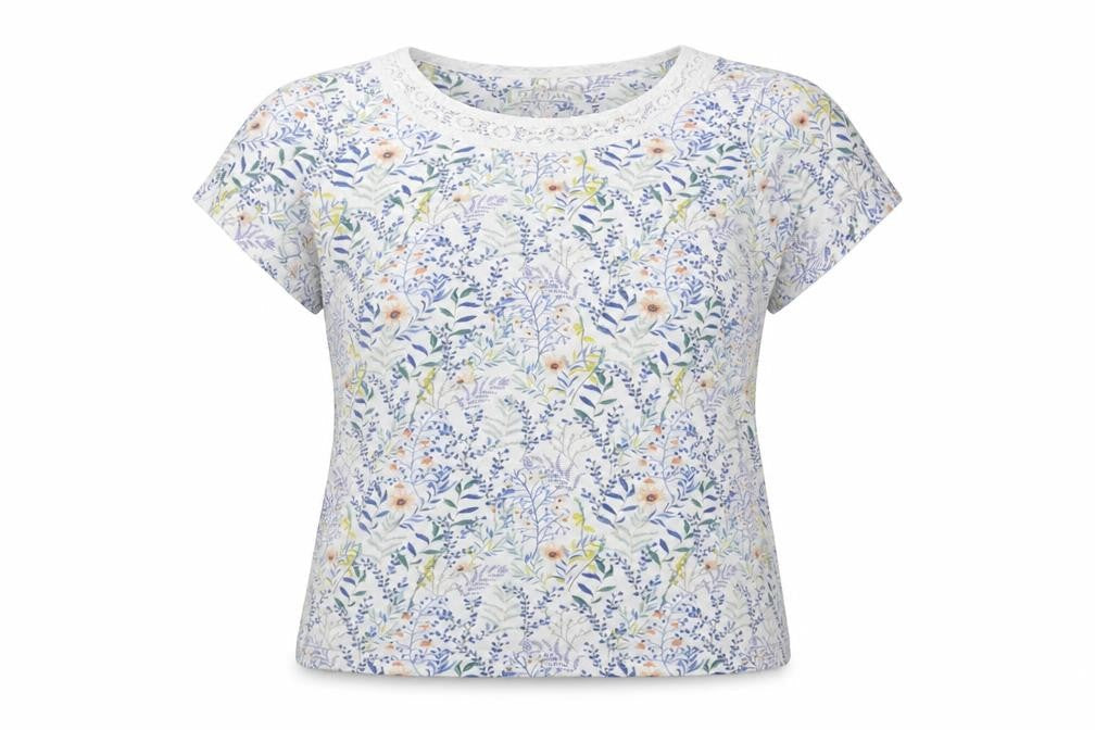 Womens UK Size 14 Brakeburn Multicoloured Basic T-Shirt