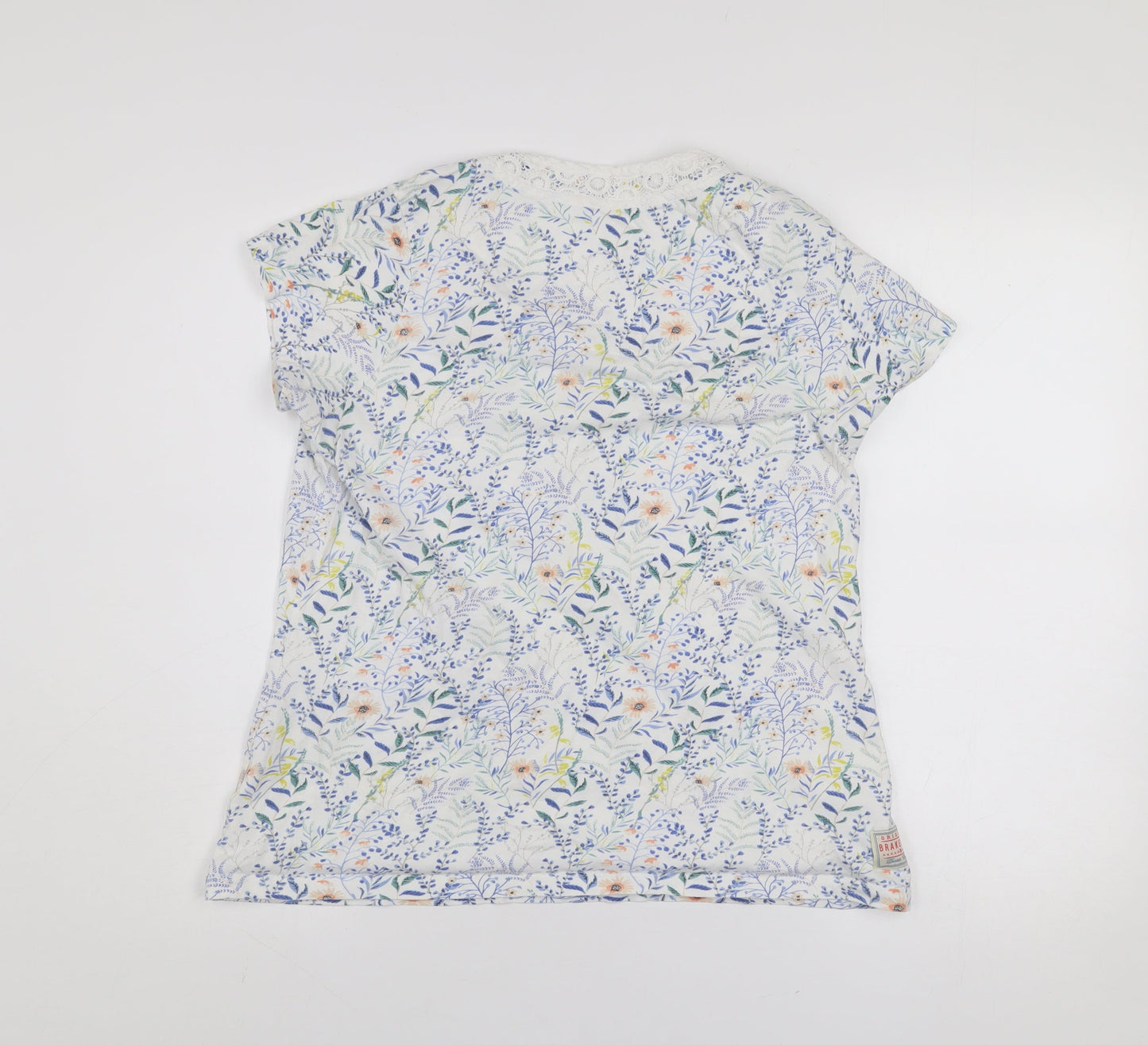 Womens UK Size 14 Brakeburn Multicoloured Basic T-Shirt
