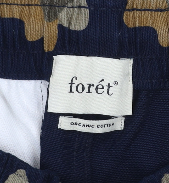 Forét Men's Multicoloured Camouflage Cargo Shorts Size S