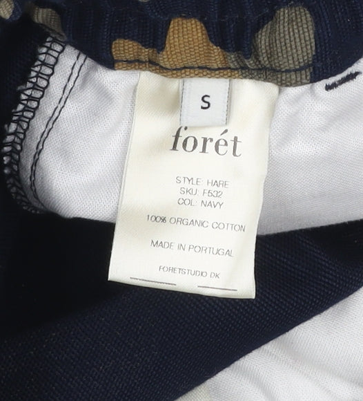 Forét Men's Multicoloured Camouflage Cargo Shorts Size S