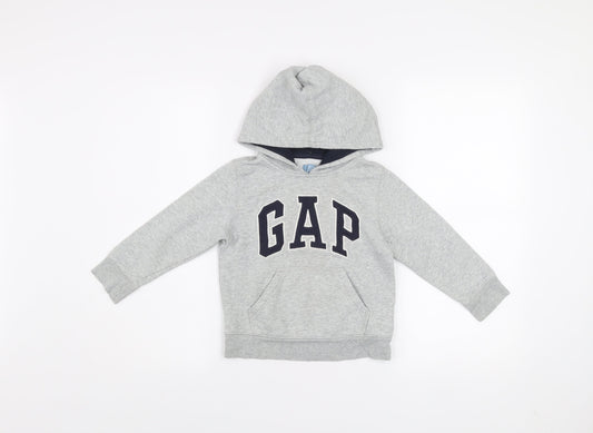Boys UK Size 4 Years Gap Grey Pullover Hoodie