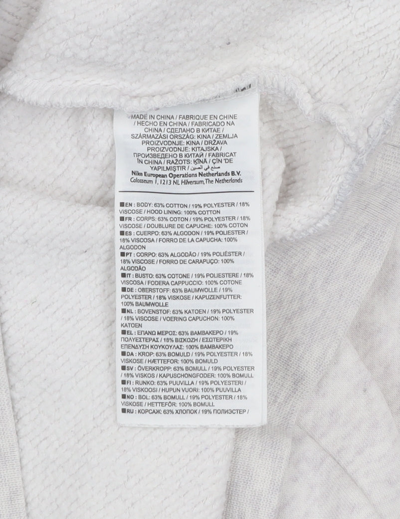 Mens UK Size S Nike Grey Pullover Hoodie