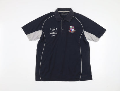 Mens UK Size L Rugbytech Cotton Blend Polo Shirt