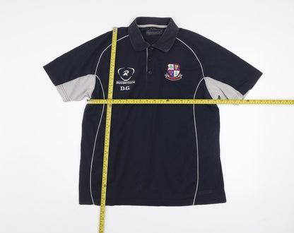 Mens UK Size L Rugbytech Cotton Blend Polo Shirt
