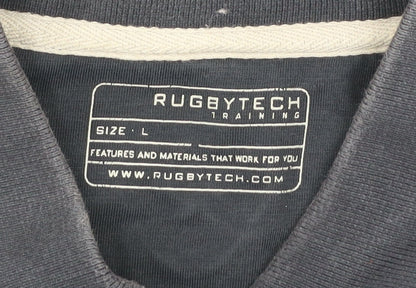 Mens UK Size L Rugbytech Cotton Blend Polo Shirt