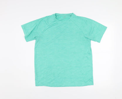 Dunnes Stores Men's Green Short Sleeve Active T-Shirt Size S
