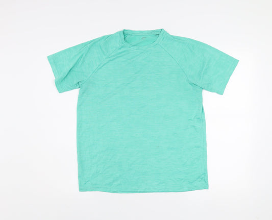 Dunnes Stores Men's Green Short Sleeve Active T-Shirt Size S
