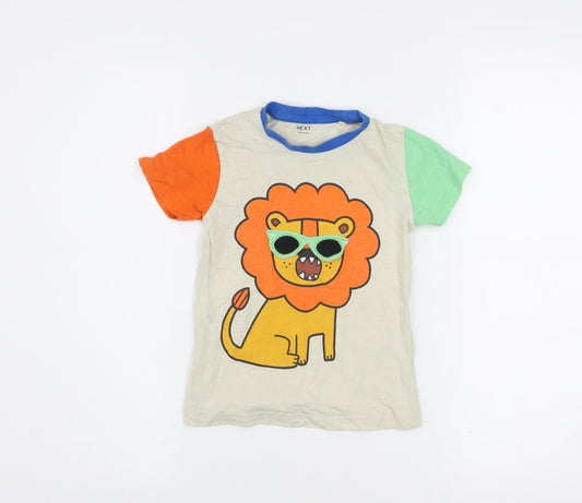 Boys UK Size 3-4 Years NEXT Multicoloured Basic T-Shirt