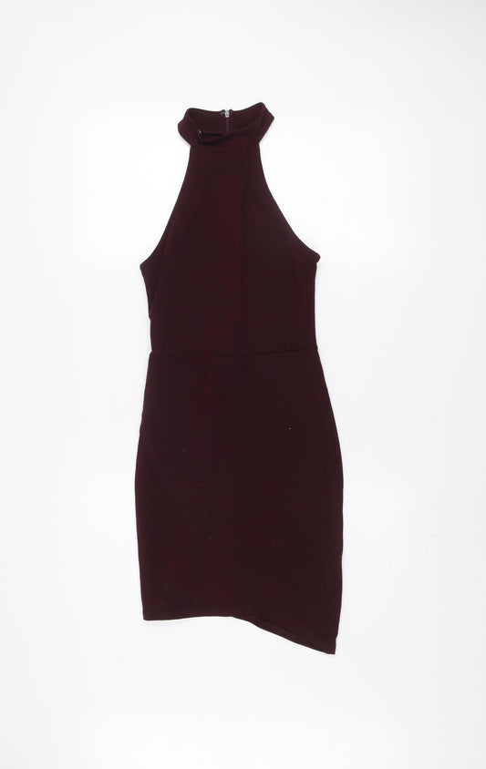 Forever 21 Women Brown Sleeveless Bodycon Short Dress M