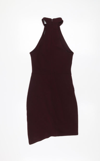 Forever 21 Women Brown Sleeveless Bodycon Short Dress M