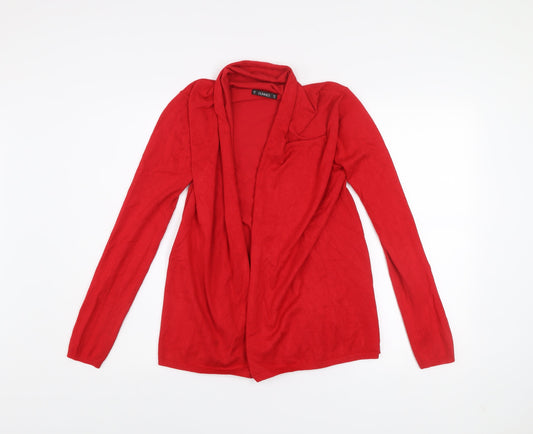 Womens UK Size XS Dunnes Red Cardigan Jumper