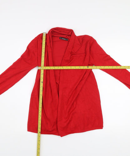 Womens UK Size XS Dunnes Red Cardigan Jumper