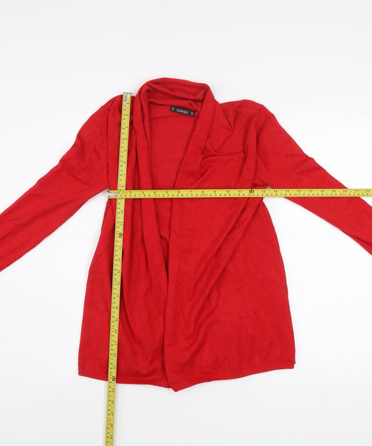 Womens UK Size XS Dunnes Red Cardigan Jumper