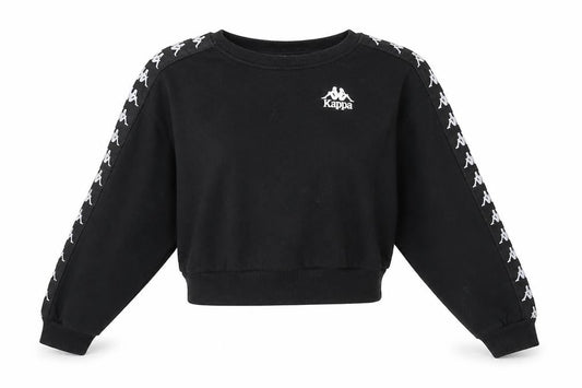 Womens UK Size S Kappa Black Pullover Sweatshirt
