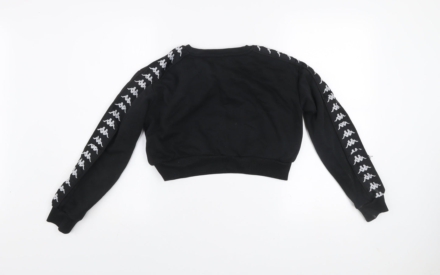 Womens UK Size S Kappa Black Pullover Sweatshirt